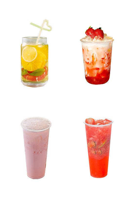 草莓西米饮 夏日里的粉红浪漫